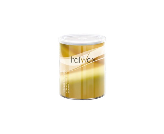 Изображение  Warm depilatory wax in a jar Italwax Natural Classic banana, 800 ml, Aroma: Banana, Volume (ml, g): 800