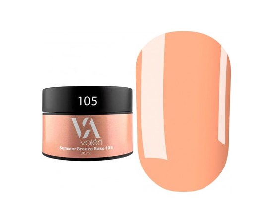 Изображение  Base for gel polish Valeri Summer Breeze Base No. 105, 30 ml, Volume (ml, g): 30, Color No.: 105