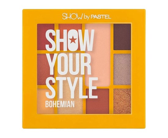 Зображення  Палетка тіней для повік Pastel Show Your Style Eyeshadow Palette 10 кольорів 461 Bohemian, 17 г, Об'єм (мл, г): 17, Цвет №: 461