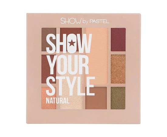 Зображення  Палетка тіней для повік Pastel Show Your Style Eyeshadow Palette 10 кольорів 464 Natural, 17 г, Об'єм (мл, г): 17, Цвет №: 464
