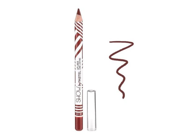 Изображение  Карандаш для губ Pastel Show By Pastel Long Lasting Lip Liner Pencil 206, 1.14 г, Объем (мл, г): 1.14, Цвет №: 206