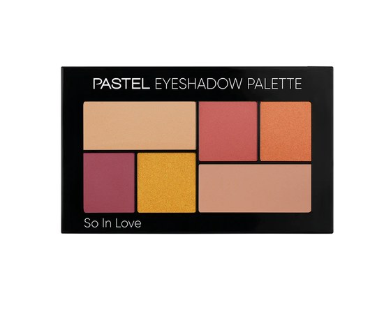Зображення  Набір тіней для повік Pastel So In Love Eyeshadow Palette 206, 6.6 г, Об'єм (мл, г): 6.6, Цвет №: 206