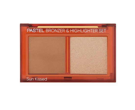 Зображення  Бронзер та хайлайтер 2в1 для обличчя Pastel Profashion Bronzer & Highlighter Set Sun Kissed 01, 2*4.3 г, Об'єм (мл, г): 4.3, Цвет №: 01