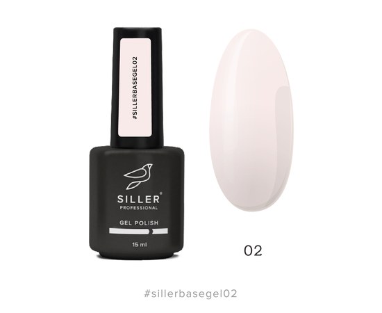 Изображение  Гель для ногтей Siller Base Gel №02, 15 мл, Объем (мл, г): 15, Цвет №: 02