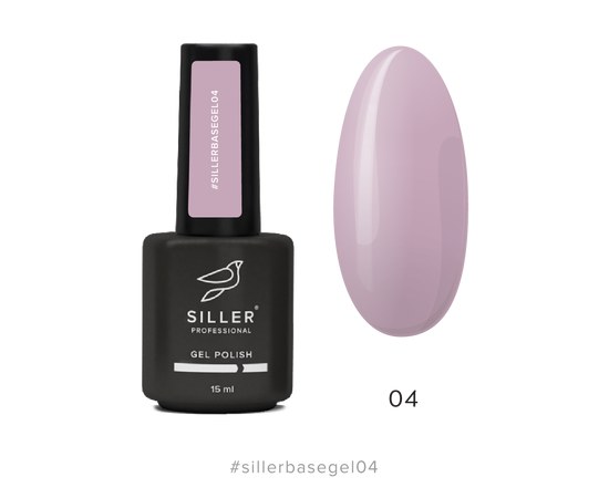 Изображение  Гель для ногтей Siller Base Gel №04, 15 мл, Объем (мл, г): 15, Цвет №: 04