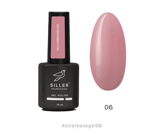 Изображение  Гель для ногтей Siller Base Gel №06, 15 мл, Объем (мл, г): 15, Цвет №: 06