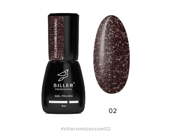 Зображення  Гель-лак для нігтів Siller Blossom №02, 8 мл, Об'єм (мл, г): 8, Цвет №: 02