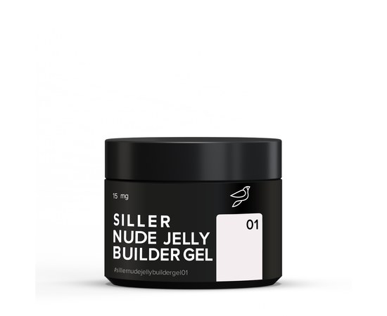 Зображення  Гель - желе, що моделює Siller Nude Jelly Builder Gel №01, 15 мл, Об'єм (мл, г): 15, Цвет №: 01