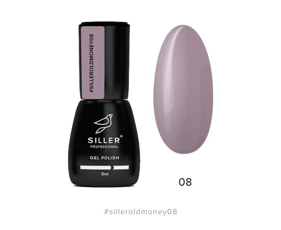 Изображение  Gel nail polish Siller Old Money No. 08, 8 ml, Volume (ml, g): 8, Color No.: 8