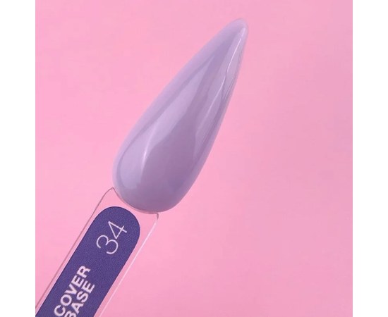 Изображение 3 Camouflage base for gel polish LUNAMoon Cover Base No. 34, 13 ml, Volume (ml, g): 13, Options: 34, Color: Lilac