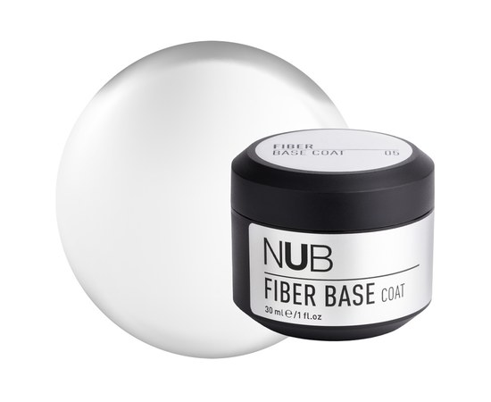 Изображение  Base for gel polish with fibers NUB Fiber Base Coat 30 ml, No. 005, Volume (ml, g): 30, Color No.: 5