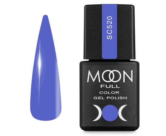 Зображення  Гель-лак для нігтів Moon Full Color Gel Polish №SC520 світло-фіолетовий, 8 мл, Об'єм (мл, г): 8, Цвет №: SC520