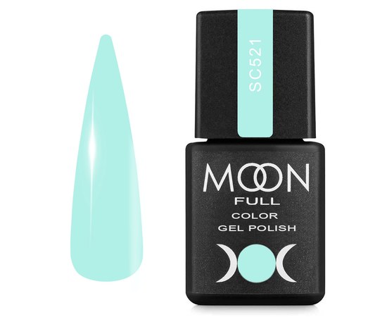 Изображение  Gel nail polish Moon Full Color Gel Polish №SC521 mint, 8 ml, Volume (ml, g): 8, Color No.: SC521