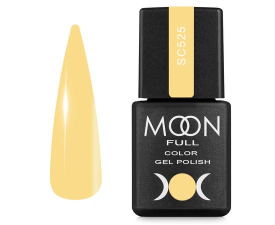 Изображение  Gel nail polish Moon Full Color Gel Polish №SC525 light yellow, 8 ml, Volume (ml, g): 8, Color No.: SC525