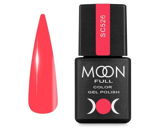 Изображение  Gel nail polish Moon Full Color Gel Polish No.SC526 hot pink, 8 ml, Volume (ml, g): 8, Color No.: SC526