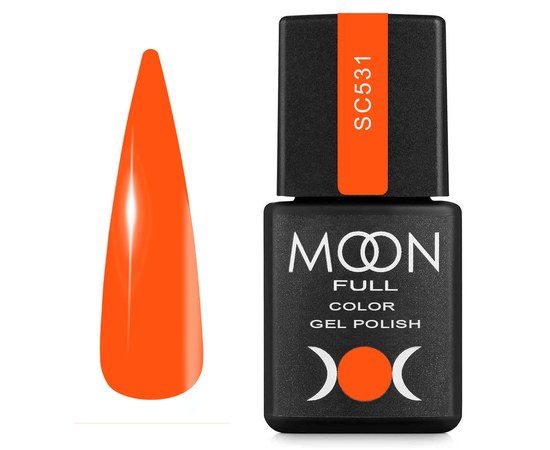 Изображение  Gel nail polish Moon Full Color Gel Polish №SC531 orange, 8 ml, Volume (ml, g): 8, Color No.: SC531
