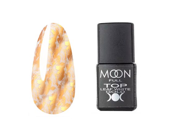 Изображение  Top without a sticky layer Moon Full Top Leaf White Gold, 8 ml