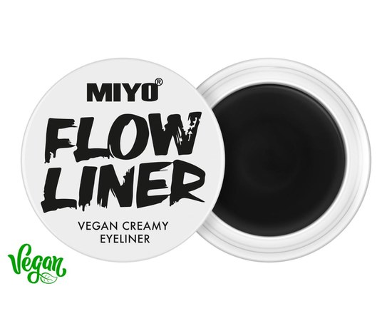 Изображение  Подводка крем для глаз Miyo Flow Liner Vegan Creamy Eyeliner 1, 5 г, Объем (мл, г): 5, Цвет №: 1