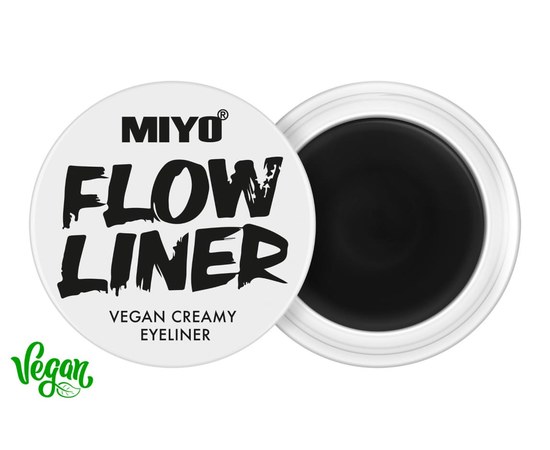 Зображення  Підводка крем для очей Miyo Flow Liner Vegan Creamy Eyeliner 1, 5 г, Об'єм (мл, г): 5, Цвет №: 1