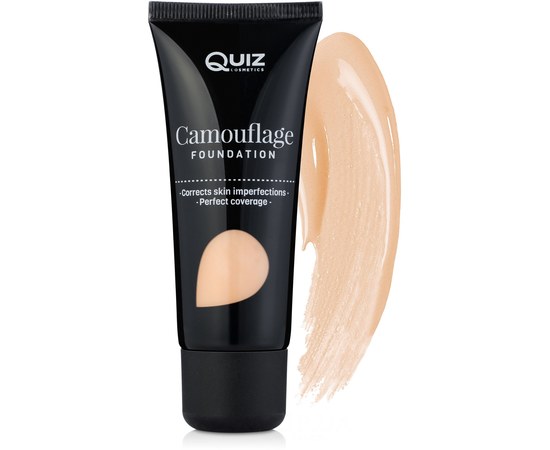 Изображение  Quiz Cosmetics Camouflage Foundation 02 Pure Beige, 30 ml, Volume (ml, g): 30, Color No.: 2