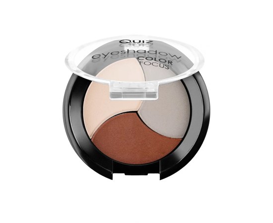 Зображення  Тіні для повік Quiz Cosmetics Color Focus Eyeshadow Matte 3-колірні 361, 4 г, Об'єм (мл, г): 4, Цвет №: 361