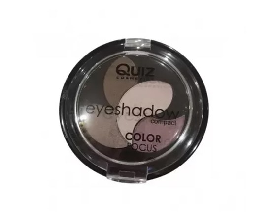 Зображення  Тіні для повік Quiz Cosmetics Color Focus Eyeshadow 4-колірні 410, 4 г, Об'єм (мл, г): 4, Цвет №: 410