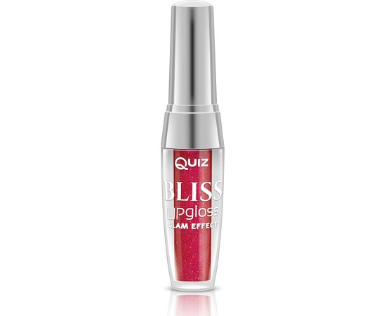 Зображення  Блиск для губ Quiz Cosmetics Bliss Lip Gloss Glam Effect Блаженство 12 Frozen Cherry, 3 мл, Об'єм (мл, г): 3, Цвет №: 12