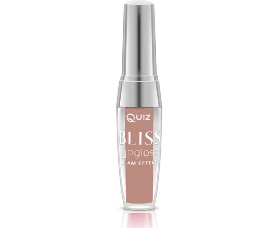 Изображение  Lip gloss Quiz Cosmetics Bliss Lip Gloss Glam Effect Bliss 15 Glitter Chocolate, 3 ml, Volume (ml, g): 3, Color No.: 15