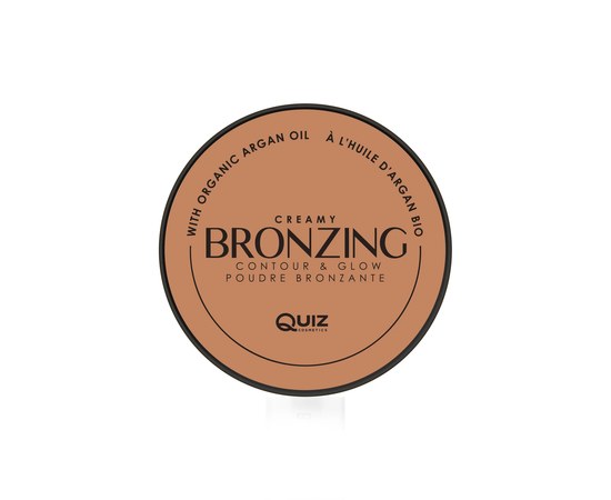 Изображение  Пудра-бронзатор кремовый для лица Quiz Cosmetics Creamy Bronzing Contour & Glow Powder 01, 10 г