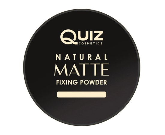 Зображення  Пудра для обличчя прозора матова розсипчаста Quiz Cosmetics Natural Matte Fixing Powder, 5 г