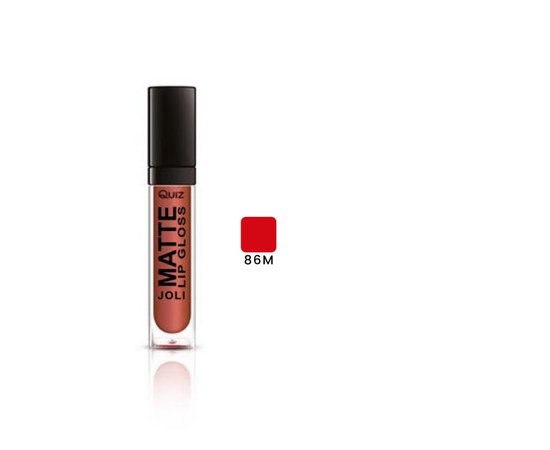 Изображение  Lip gloss Quiz Cosmetics Joli Color Matte Lipgloss 86М, 6 ml, Volume (ml, g): 6, Color No.: 86М