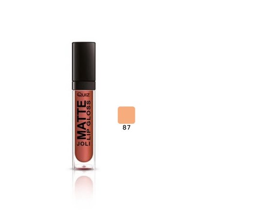 Изображение  Lip gloss Quiz Cosmetics Joli Color Matte Lipgloss 87M, 6 ml, Volume (ml, g): 6, Color No.: 87М
