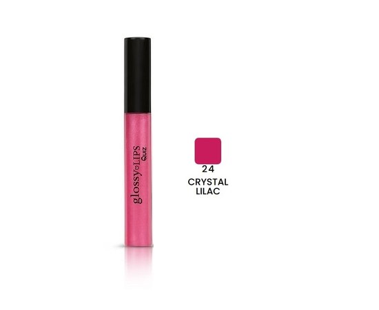 Зображення  Відновлювальний блиск для губ Quiz Cosmetics Glossy Love Lips Lipgloss 24 Crystal Lilac, 9 мл