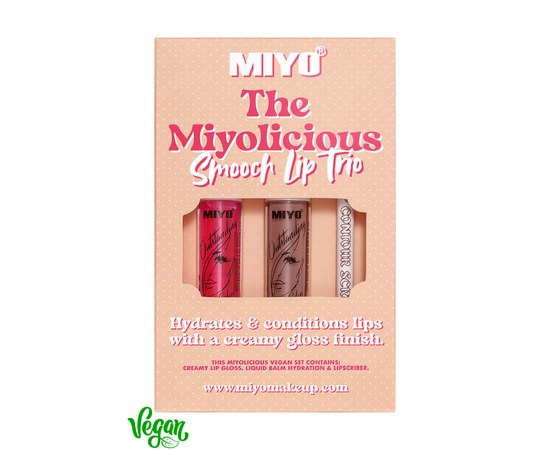 Изображение  Miyo Smooch Lip Trio Pecan Lip Makeup Kit, Color No.: Pecan