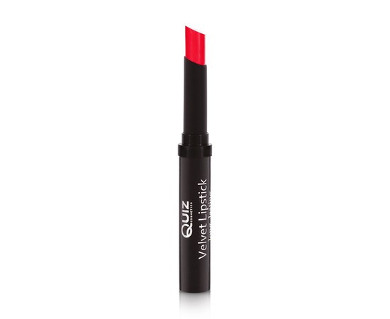 Изображение  Устойчивая помада для губ Quiz Cosmetics Velvet Lipstick Long Lasting 110 Perfect Red, 3 г, Объем (мл, г): 3, Цвет №: 110