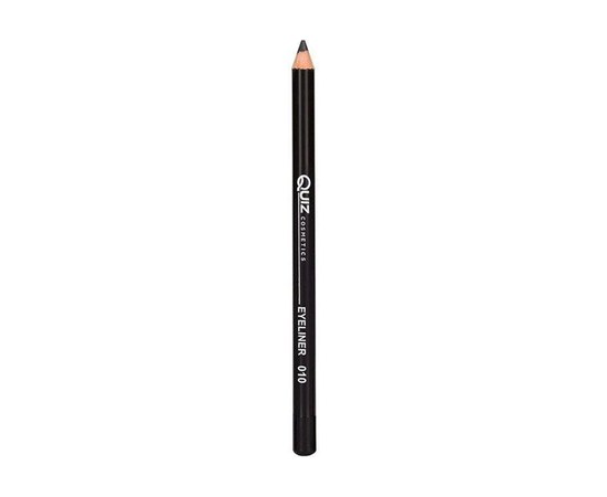 Зображення  Олівець для очей Quiz Cosmetics Eye Pencil 010 чорний, 4 г, Об'єм (мл, г): 4, Цвет №: 010