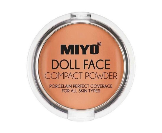 Зображення  Пудра компактна матуюча для обличчя Miyo Doll Face Compact Powder 3 Sand, 7.5 г, Об'єм (мл, г): 7.5, Цвет №: 3