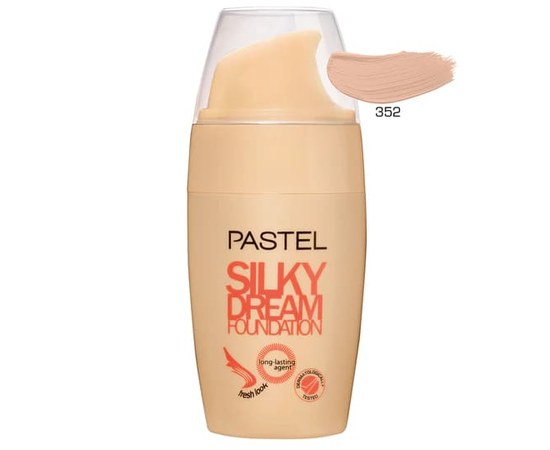 Изображение  Тональное основание для лица Pastel Silky Dream Foundation 352, 30 мл, Объем (мл, г): 30, Цвет №: 352