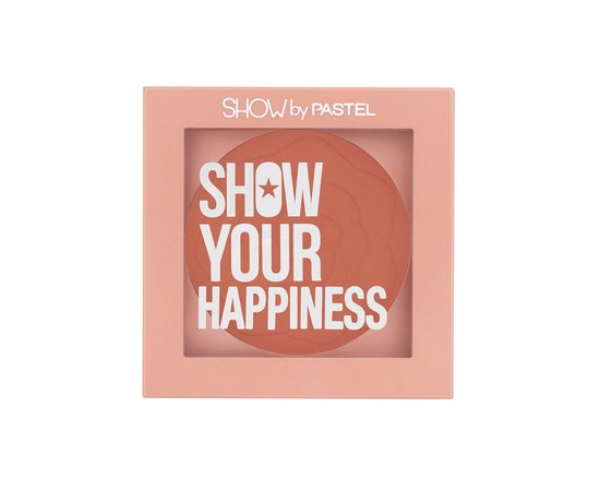 Зображення  Рум'яна для обличчя Pastel Show Your Happiness Blush 205, 4.2 г, Об'єм (мл, г): 4.2, Цвет №: 205