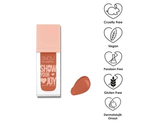 Изображение  Liquid face blush Pastel Show Your Joy Blush 57, 4 g, Volume (ml, g): 4, Color: 57