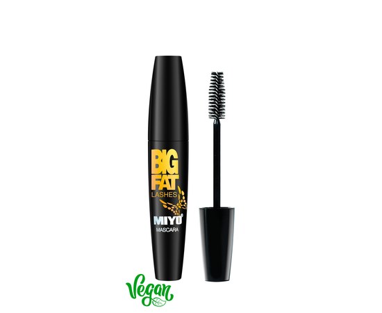 Зображення  Туш для вій Miyo Big Fat Lashes Navy Blue темно-синя, 10 мл, Об'єм (мл, г): 10, Цвет №: Navy Blue