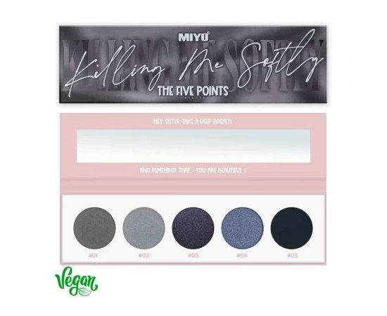 Изображение  Палетка теней для век Miyo Five Points Palette 14 Kiling Me Softly, 6.5 г, Объем (мл, г): 6.5, Цвет №: 14