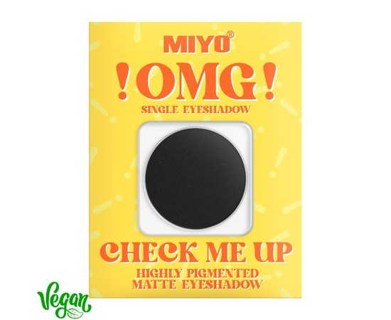 Изображение  Тени для век матовые высокопигментированные Miyo !OMG! Check Me Up Matte Eyeshadow 17 Divorce, 1.3 г, Объем (мл, г): 1.3, Цвет №: 17