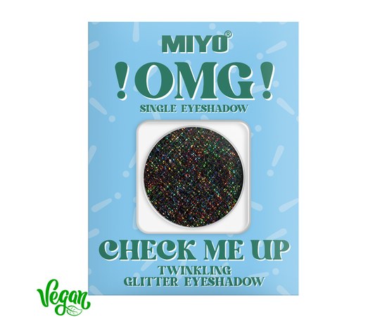 Изображение  Miyo glitter eye shadow !OMG! Check Me Up Twinkling Glitter Eyeshadow 18 Cosmo Dust, 1.3 g, Volume (ml, g): 1.3, Color No.: 18