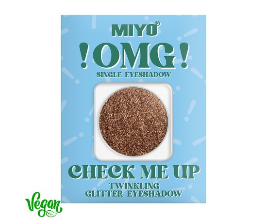 Зображення  Тіні для повік блискучі Miyo !OMG! Check Me Up Twinkling Glitter Eyeshadow 22 Anathema, 1.3 г, Об'єм (мл, г): 1.3, Цвет №: 22