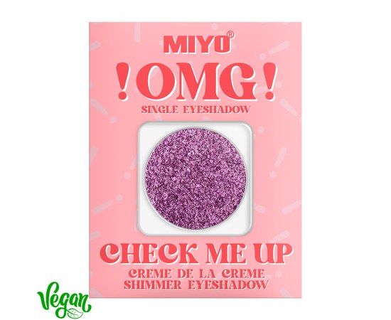 Зображення  Тіні для повік мерехтливі Miyo !OMG! Check Me Up Shimmer Eyeshadow 23 Pixie, 1.3 г, Об'єм (мл, г): 1.3, Цвет №: 23