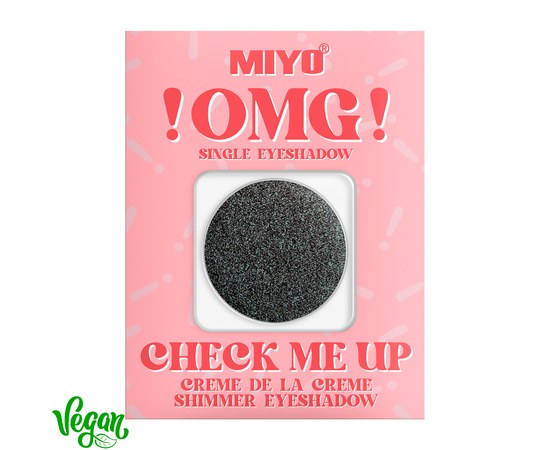 Изображение  Miyo Shimmer Eyeshadow !OMG! Check Me Up Shimmer Eyeshadow 25 Mermaid, 1.3 g, Volume (ml, g): 1.3, Color No.: 25