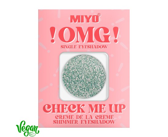 Зображення  Тіні для повік мерехтливі Miyo !OMG! Check Me Up Shimmer Eyeshadow 26 Floral Infusion, 1.3 г, Об'єм (мл, г): 1.3, Цвет №: 26