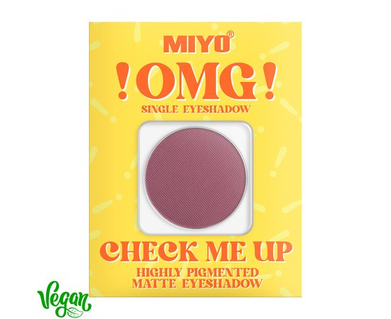 Изображение  Miyo matte highly pigmented eyeshadows !OMG! Check Me Up Matte Eyeshadow 03 Vine, 1.3 g, Volume (ml, g): 1.3, Color No.: 3