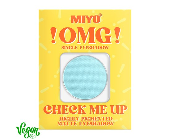 Изображение  Тени для век матовые высокопигментированные Miyo !OMG! Check Me Up Matte Eyeshadow 07 Pegasus, 1.3 г, Объем (мл, г): 1.3, Цвет №: 07